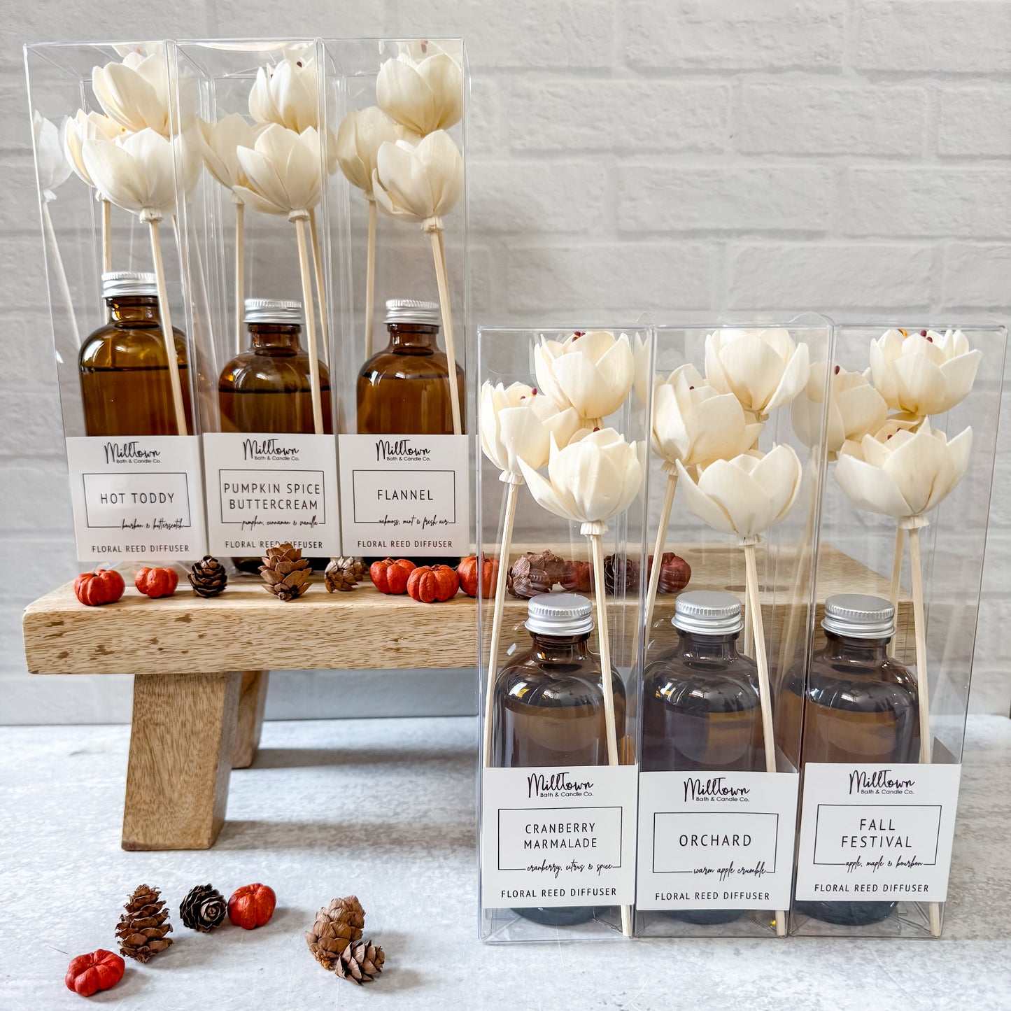 Fall Floral Reed Diffusers Thomaston, GA MillTown Bath & Candle