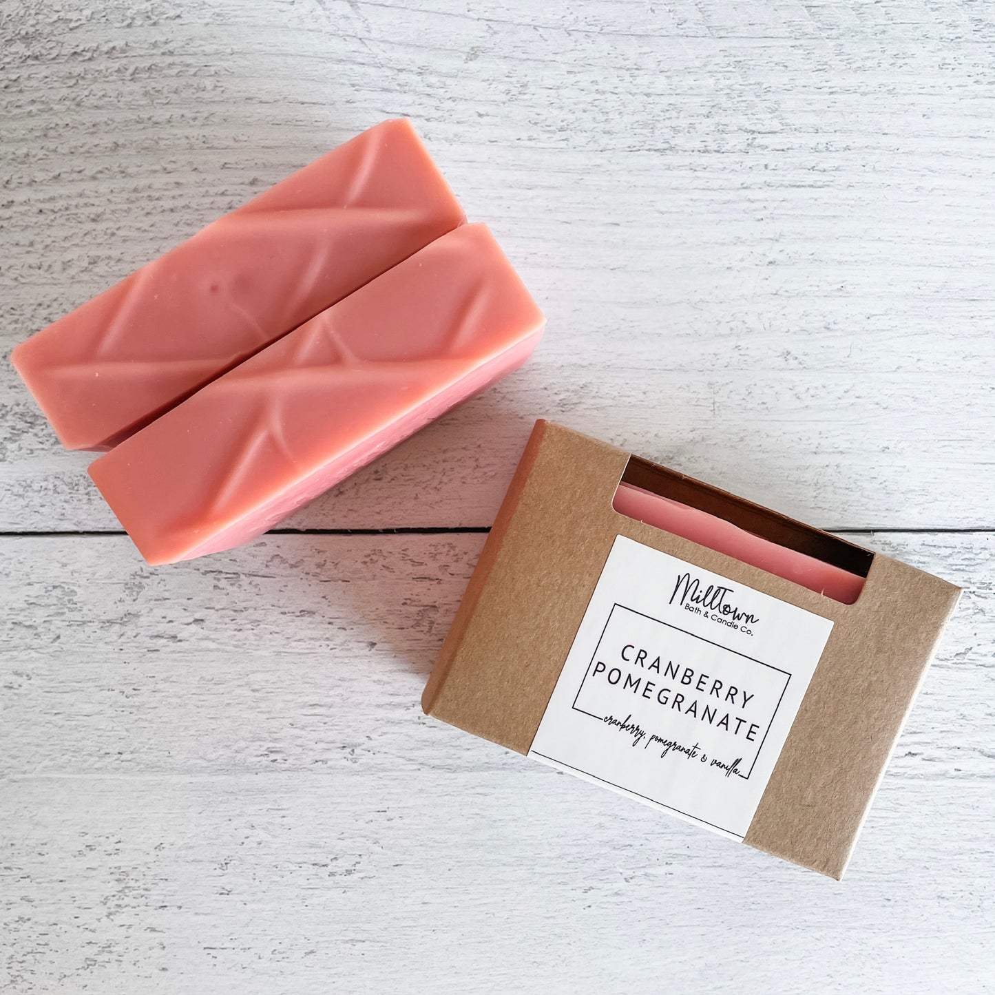 Cranbetter Pomegranate Boxed Bar Soap Handmade Non Toxic Thomaston, GA
