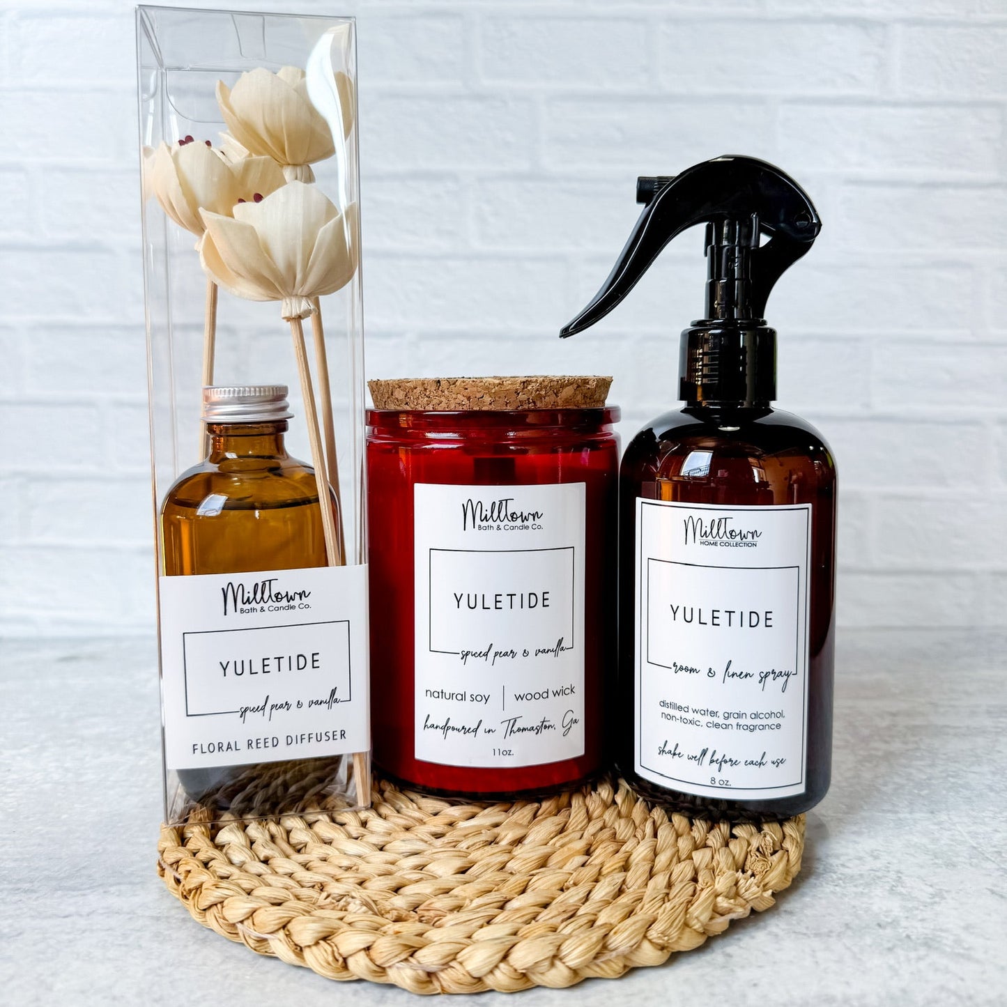 Pear vanilla gift set handmade thomaston, ga