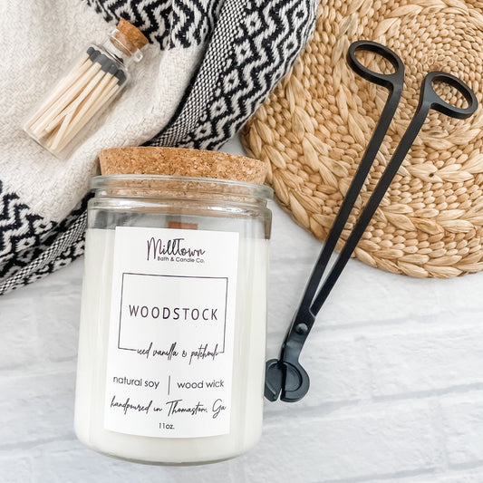Woodstock 100% Natural Soy Wax Wood Wick Candle Thomaston, GA