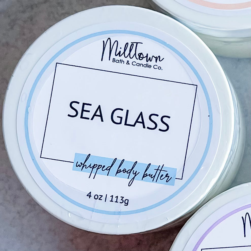 Sea Glass Whipped Body Butter Closer View Thomaston, GA