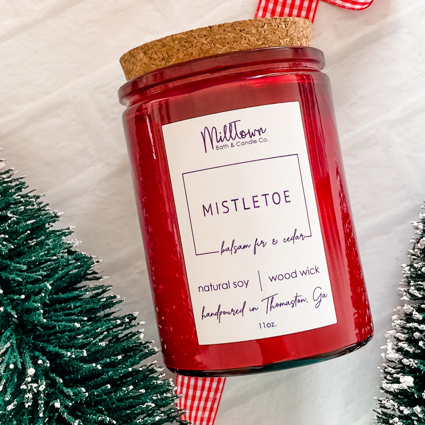 Mistletoe Close Holiday Christmas Soy Wax Wood Wick Candle Thomaston, GA