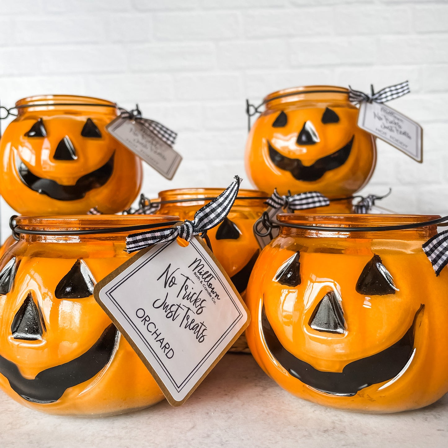Halloween Jack-O-Lantern 100% Natural Soy Wax Wood Wick Candle Thomaston, GA