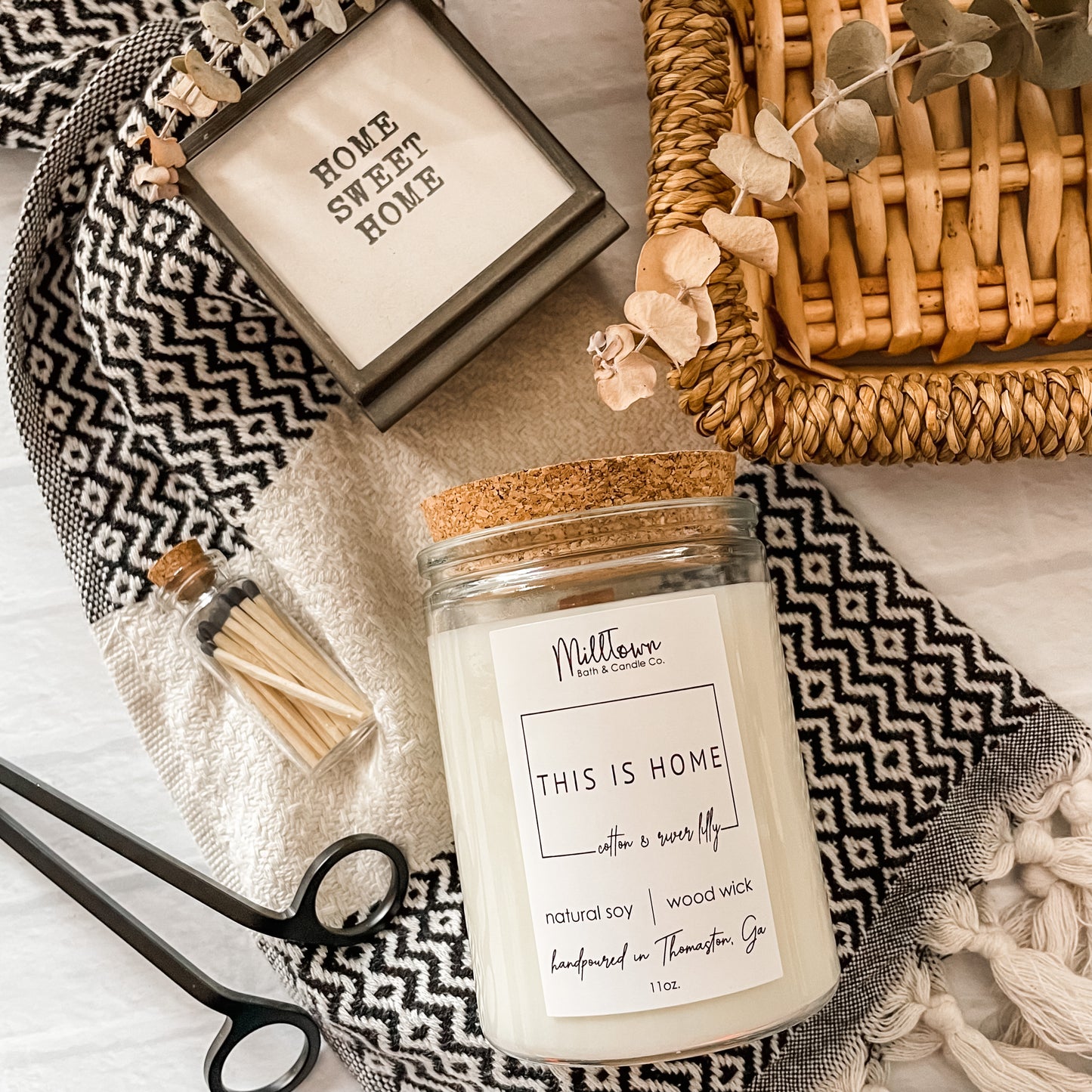 This is Home 100% Natural Soy Wax Wood Wick Candle Thomaston, GA