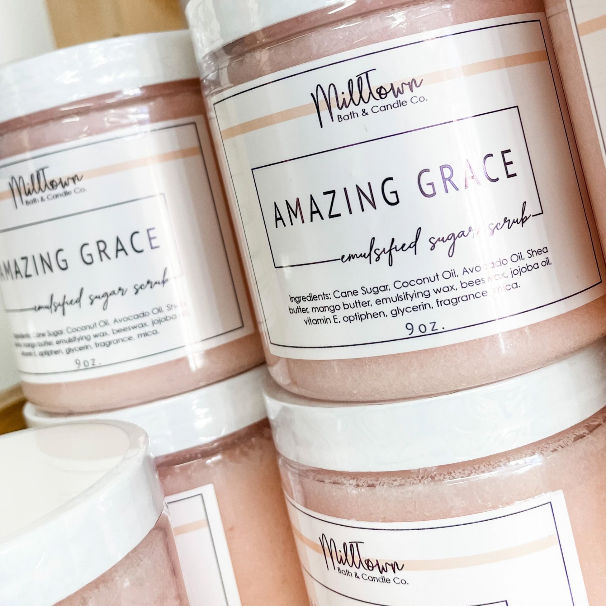 Amazing Grace Label Handmade Sugar Scrub Non Toxic Thomaston, GA