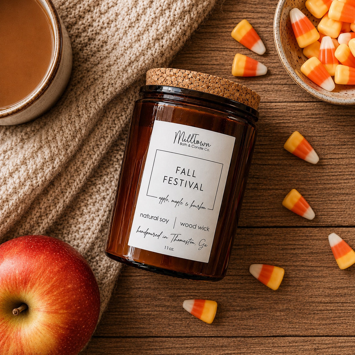 Fall Festival Scented Soy Wax Candle Thomaston, GA