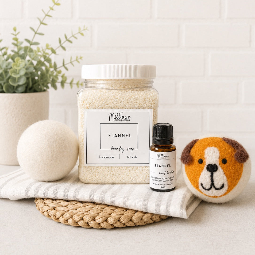 Flannel Laundry Soap and Scent Booster Bundle Handmade Thomaston, GA