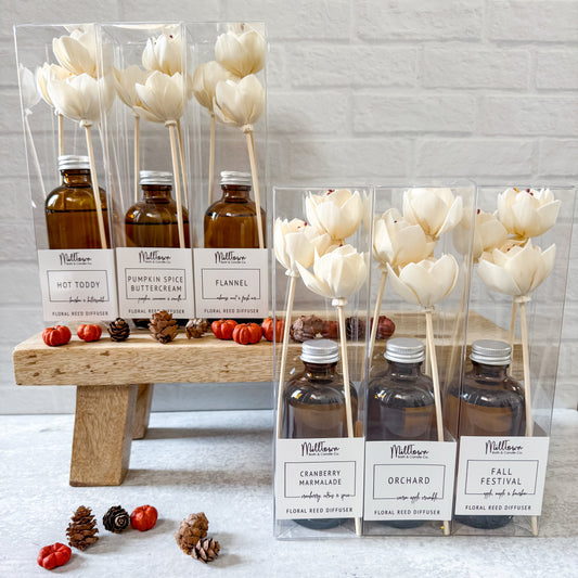 Fall Floral Reed Diffusers Thomaston, GA MillTown Bath & Candle