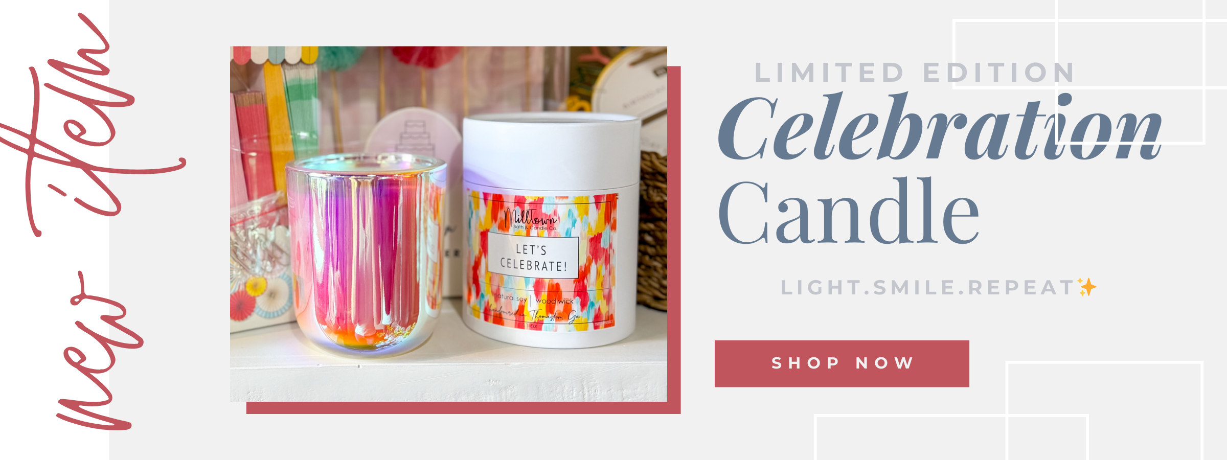 Celebration Candle MillTown Bath & Candle