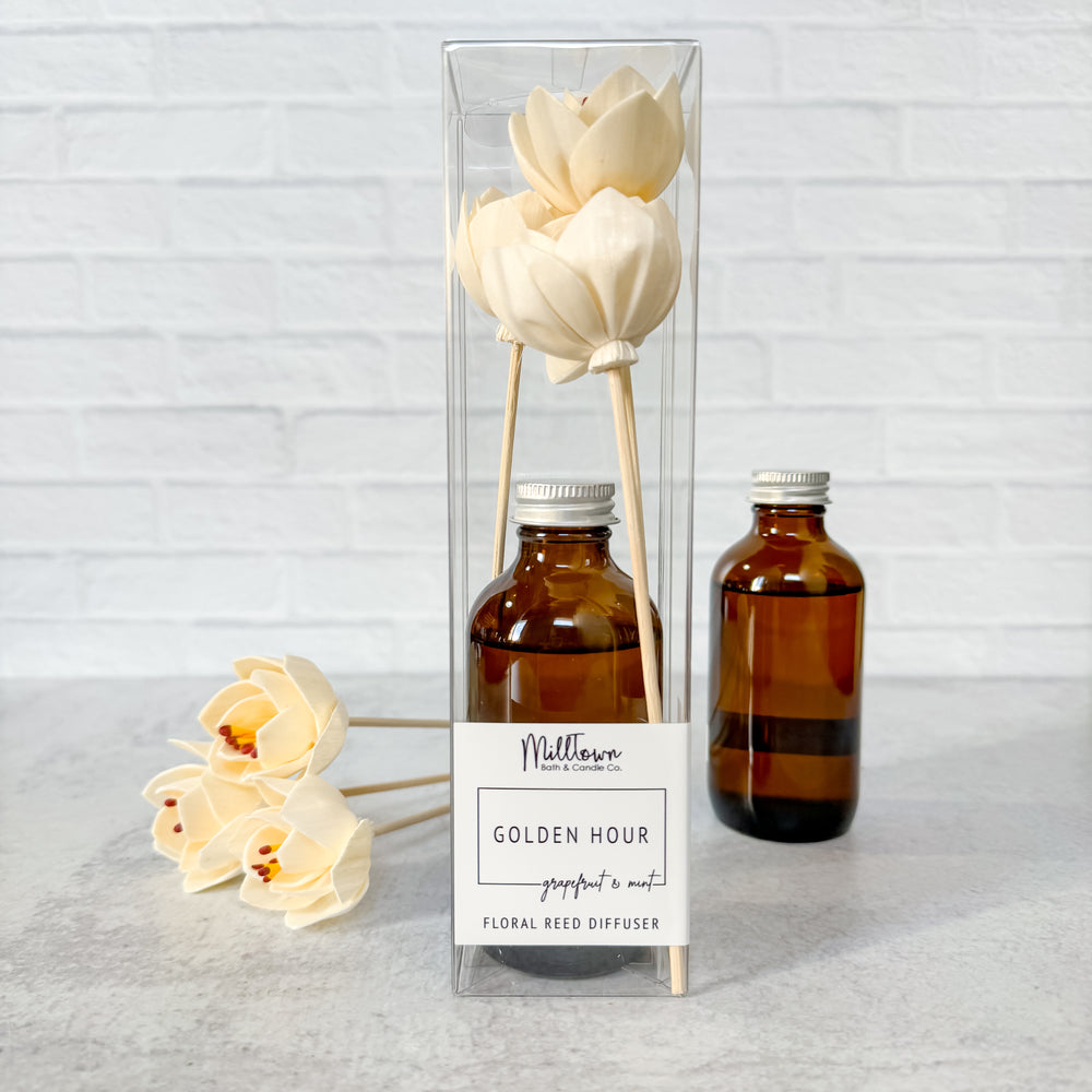 Golden Hour Floral Reed Diffuser