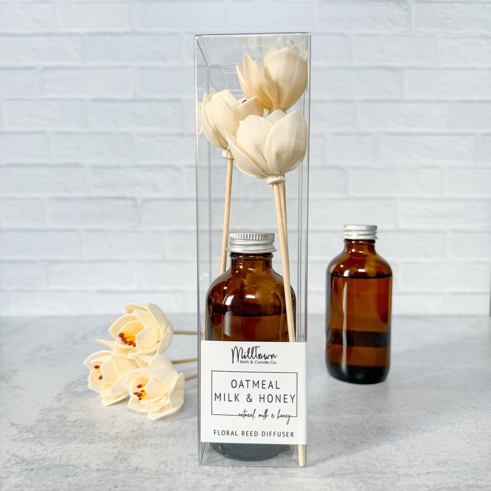 Oatmeal, Milk & Honey Floral Reed Diffuser