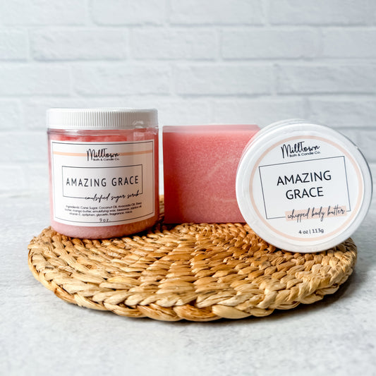 Amazing Grace shave products handmade non toxic thomaston, ga