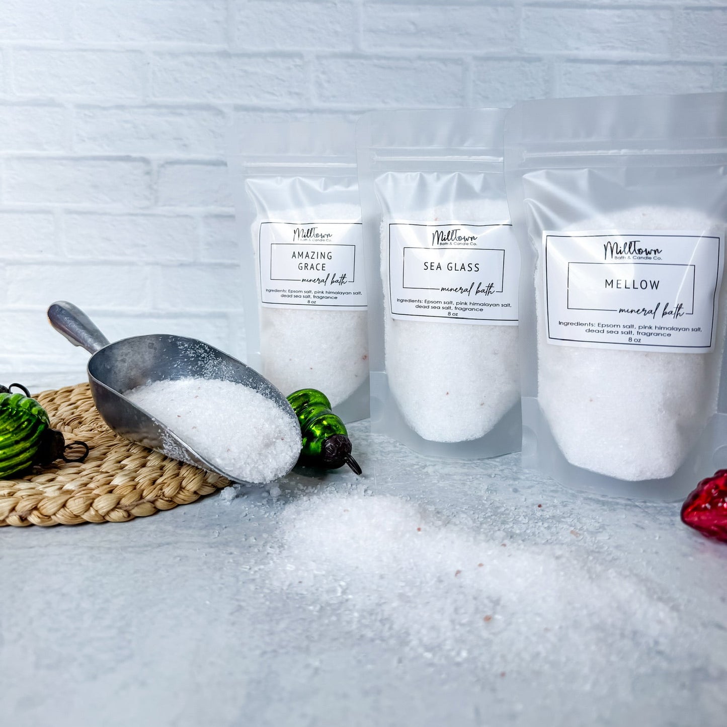 Mini Mineral Bath 8oz. Non-toxic MillTown Bath Thomaston, GA