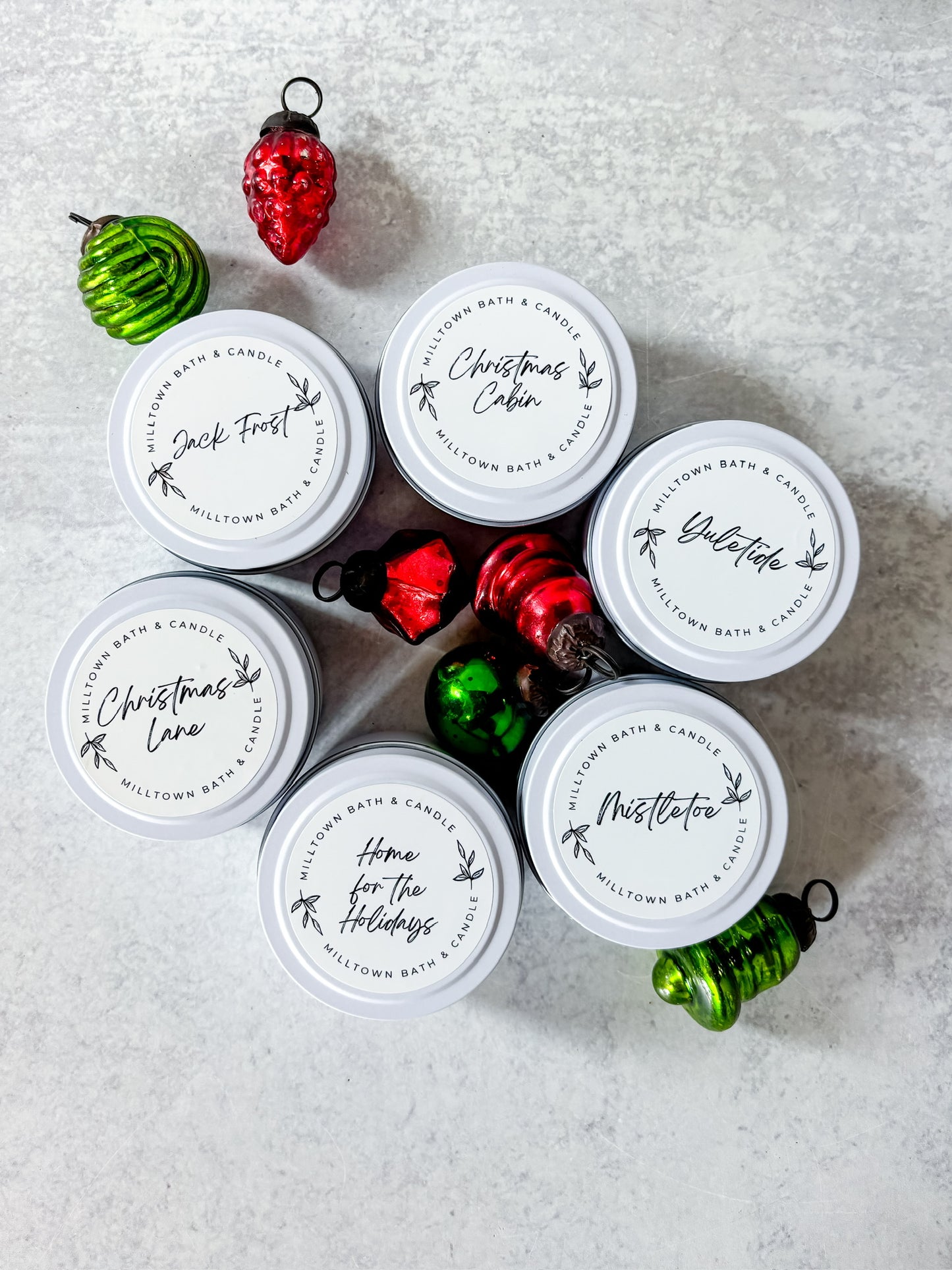 Christmas Candle Tin