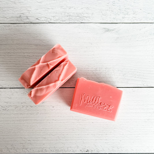 Cranberry Pomegranate Bar Soap Handmade Non Toxic Thomaston, GA