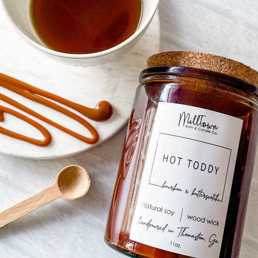 Hot Toddy Fall 100% Natural Soy Wax Wood Wick Candle Thomaston, GA