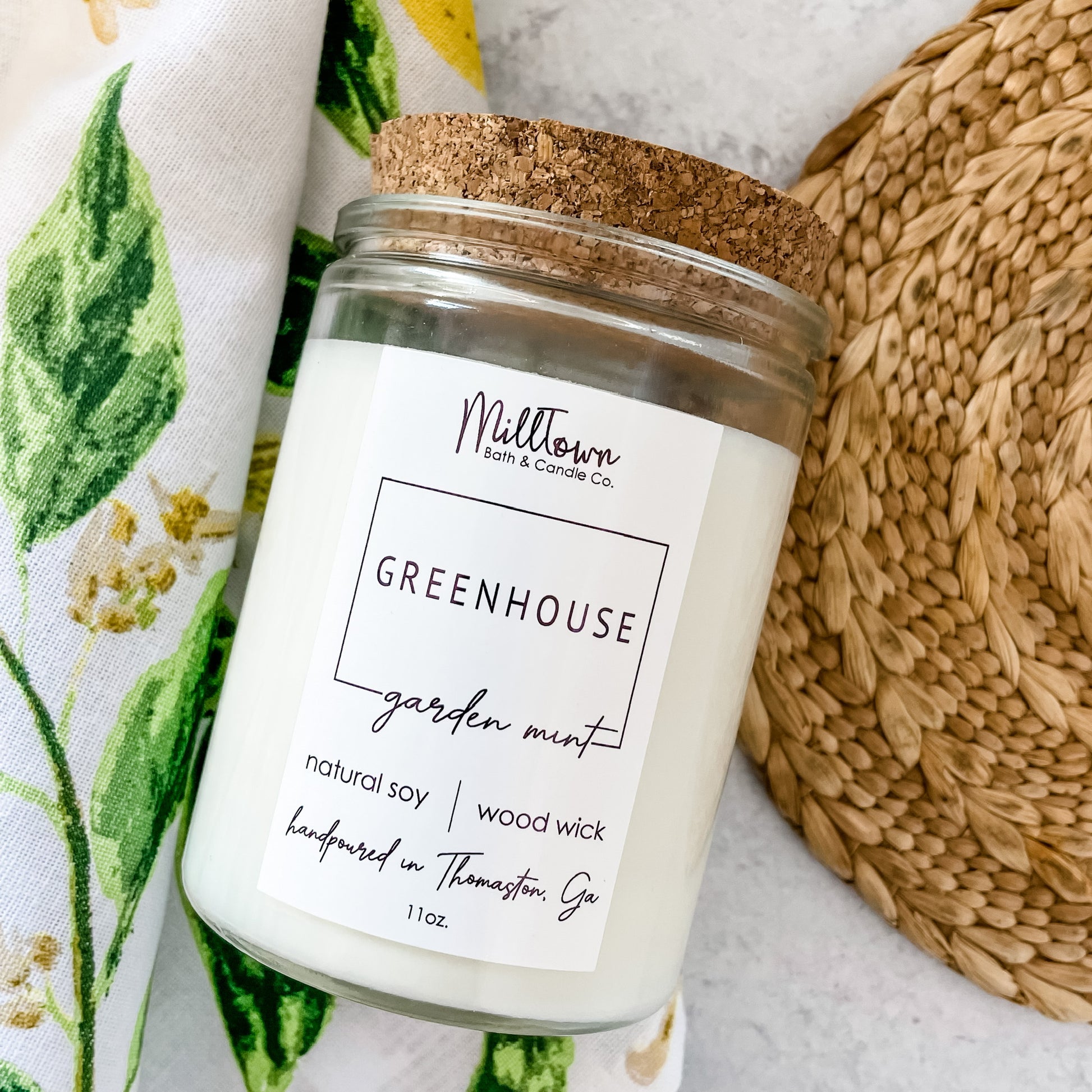 Greenhouse 100% Natural Soy Wax Wood Wick Candle Thomaston, GA